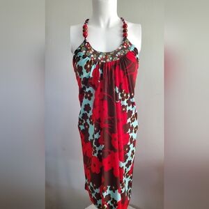 NOTICE - size M - Floral Halter - colorfull aummer dress